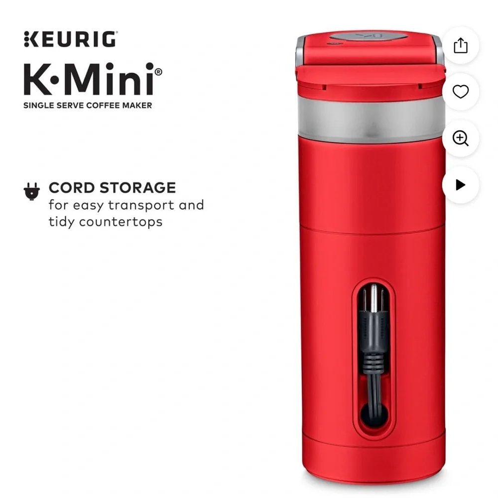 Keurig K-Mini Single Serve K-Cup Pod Coffee Maker, Poppy Red